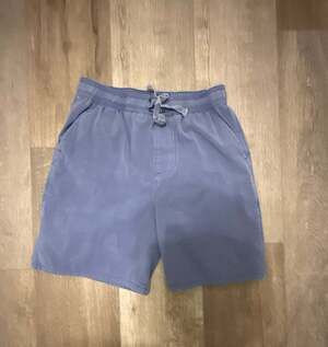 Southern Marsh Youth Medium Hybrid Swim Trunks Blue Drawstring Shorts
